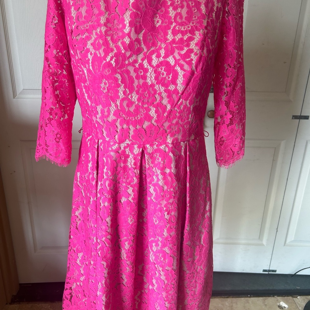 Eliza J Pink Lace Dress